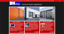 Desktop Screenshot of maxbramy.pl